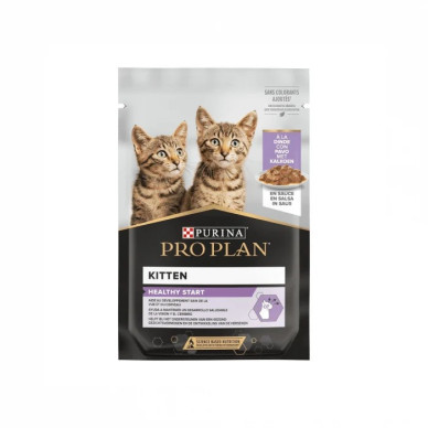 Purina Pro Plan Kitten Healthy Start – Hrană Umedă pentru Pui de Pisică cu Curcan – 85 g
